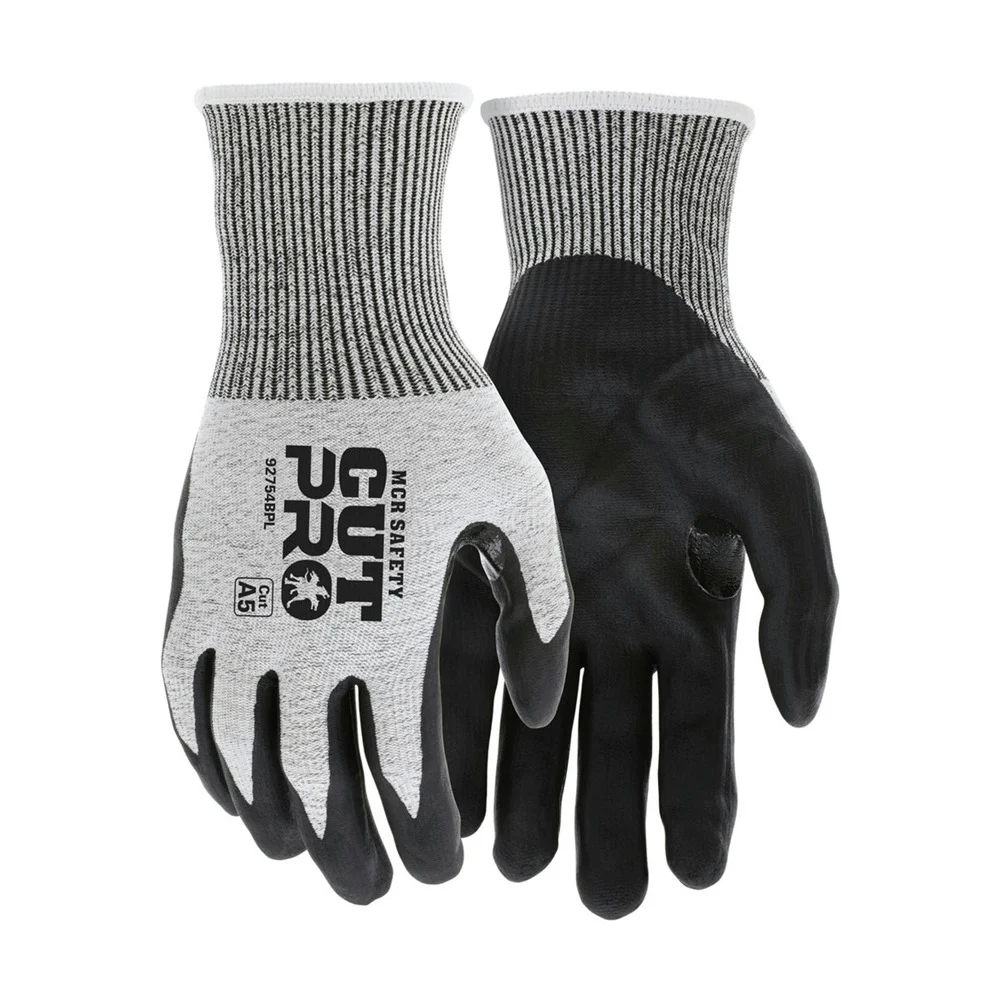 MCR Safety Cut Pro Gloves - Small/Black/Gray (1-Dozen)