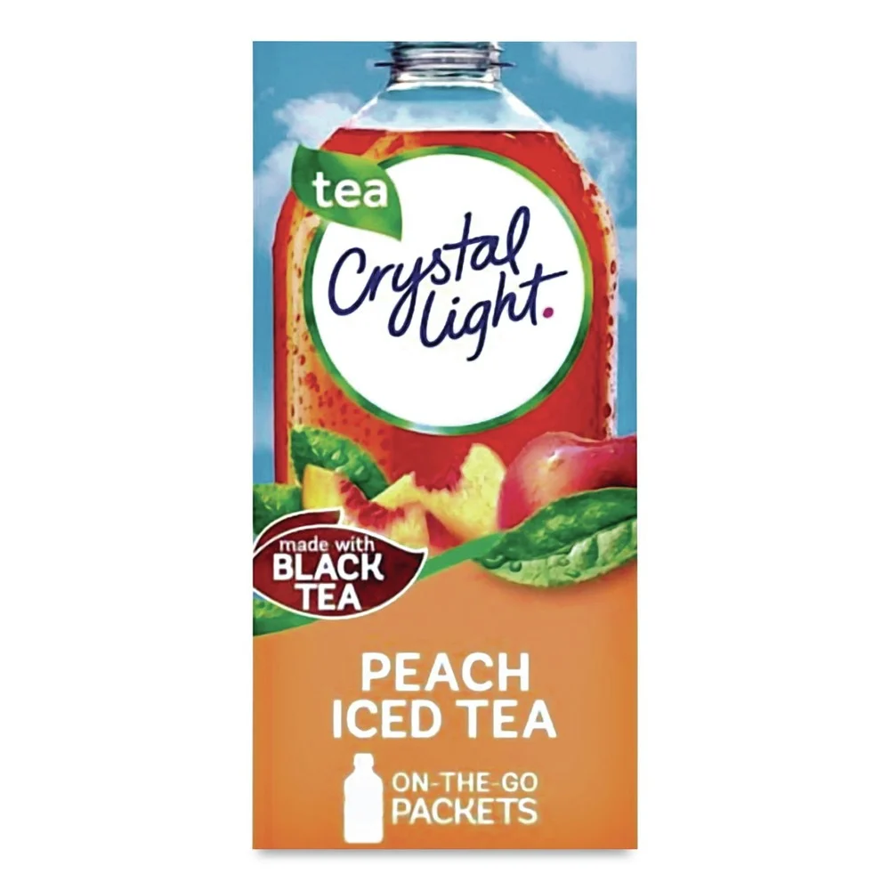 Crystal Light GEN00797 0.09 oz. Packet Flavored Drink Mix - Peach Tea (30/Box)
