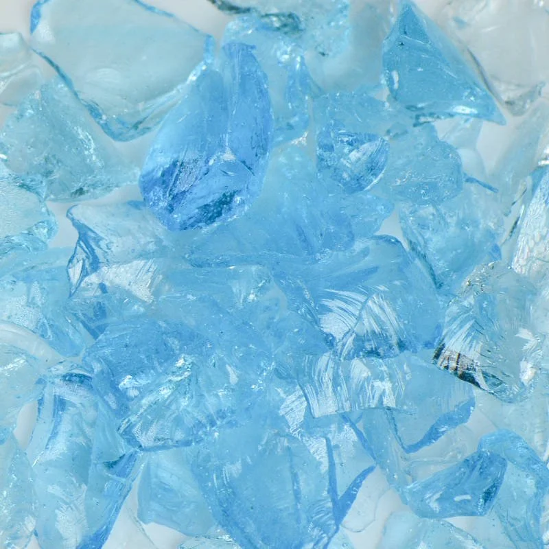 Crystal Turquoise Fire Glass