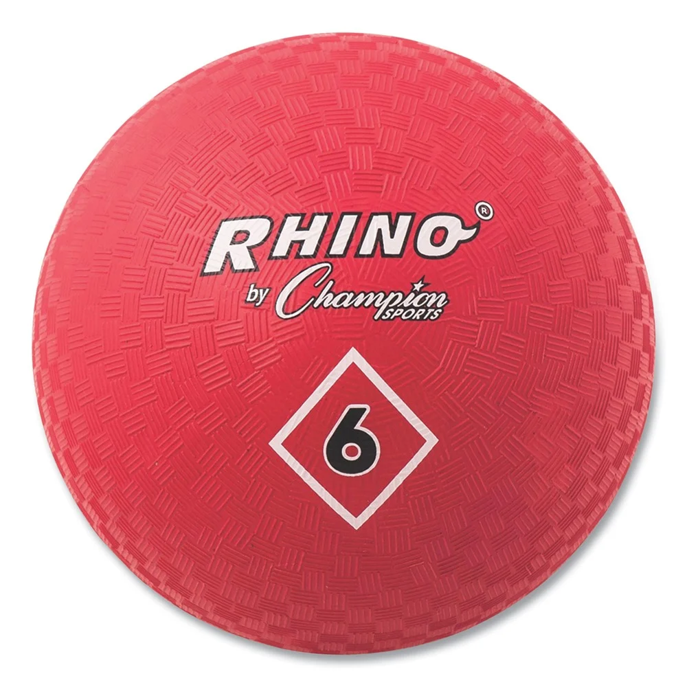 Champion Sports 6 in. Diameter Playground Ball - Red