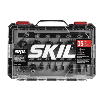 SKIL RTB7501 15 Pc. Carbide-Tipped Router Bit Set