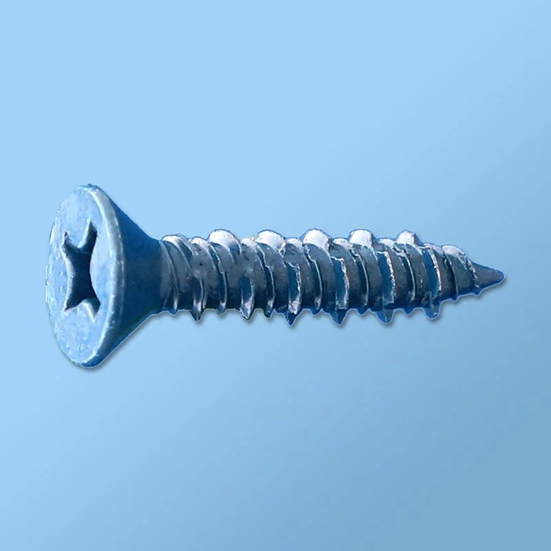 CON CONCRETE SCREWS - PHILLIPS FLAT (BLUE GUARD COATING) - #2 Phillips