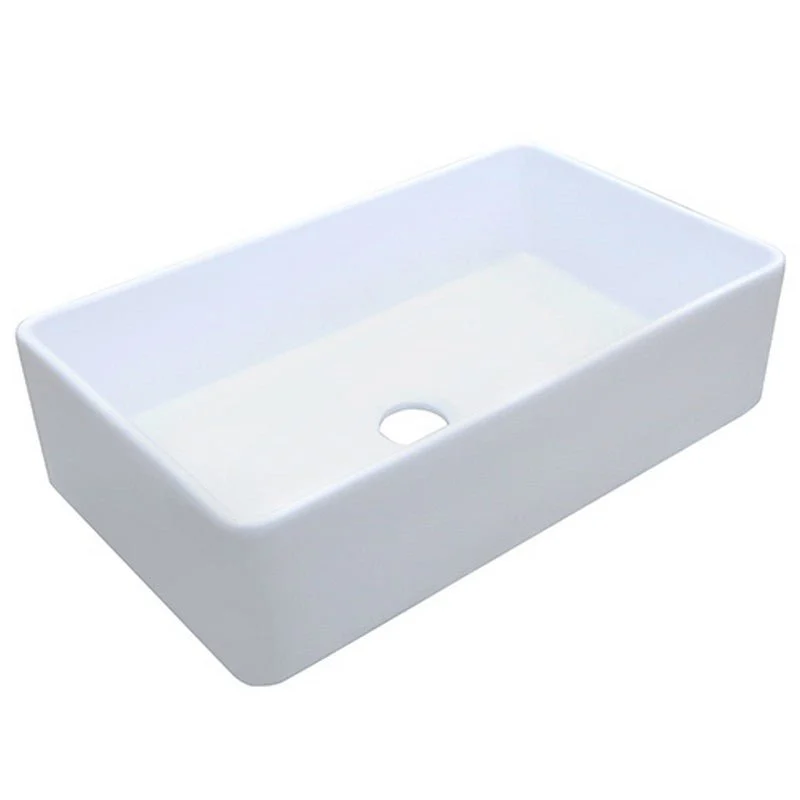 Dakota Sinks DSE-FCA3320 Signature Elements Series 33 1/8 Inch Fire Clay Single Bowl Reversible Apron Front Kitchen Sink
