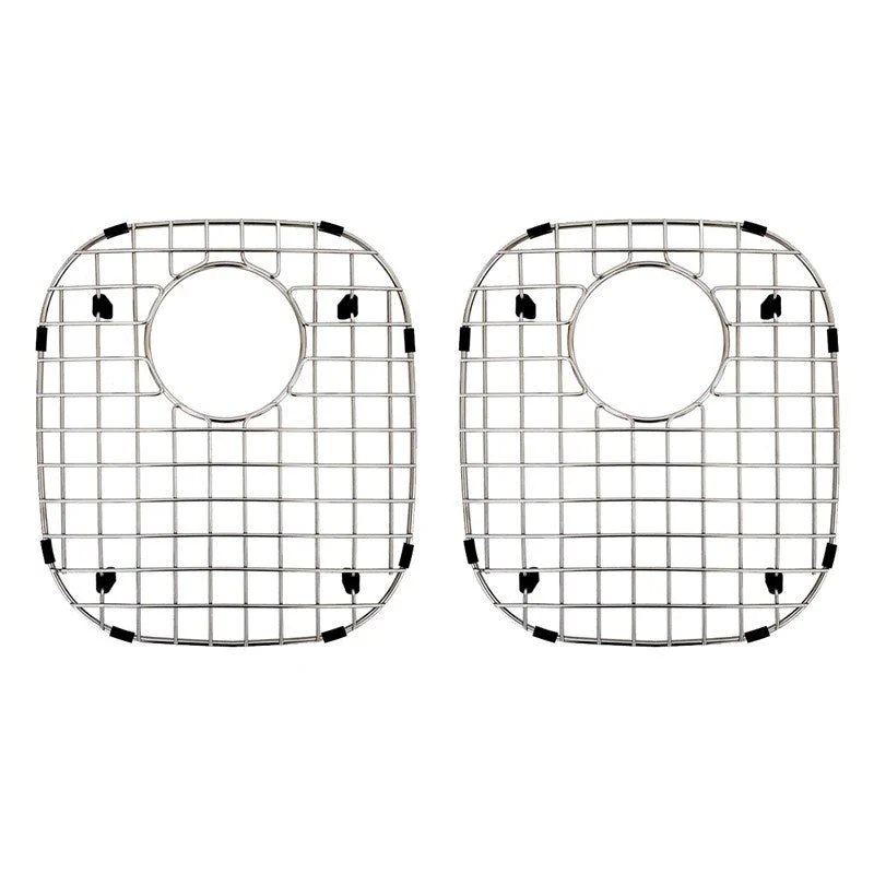 Dakota Sinks DSR-BG5050 Signature R Series 10 5/8 Inch 50/50 Bottom Grid Set - Brushed Nickel