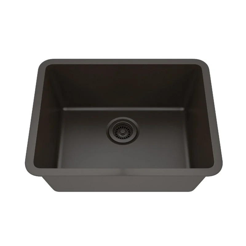 Dakota Sinks GSE-QC2318-BE Builders Elements Series 23 Inch Quartz Composite Single Bowl Undermount Kitchen Sink