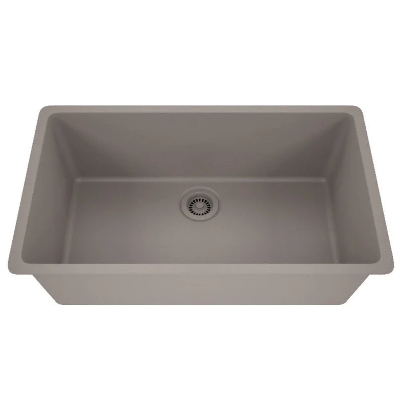 Dakota Sinks GSE-QC3219-BE Builders Elements Series 32 Inch Quartz Composite Single Bowl Undermount Kitchen Sink