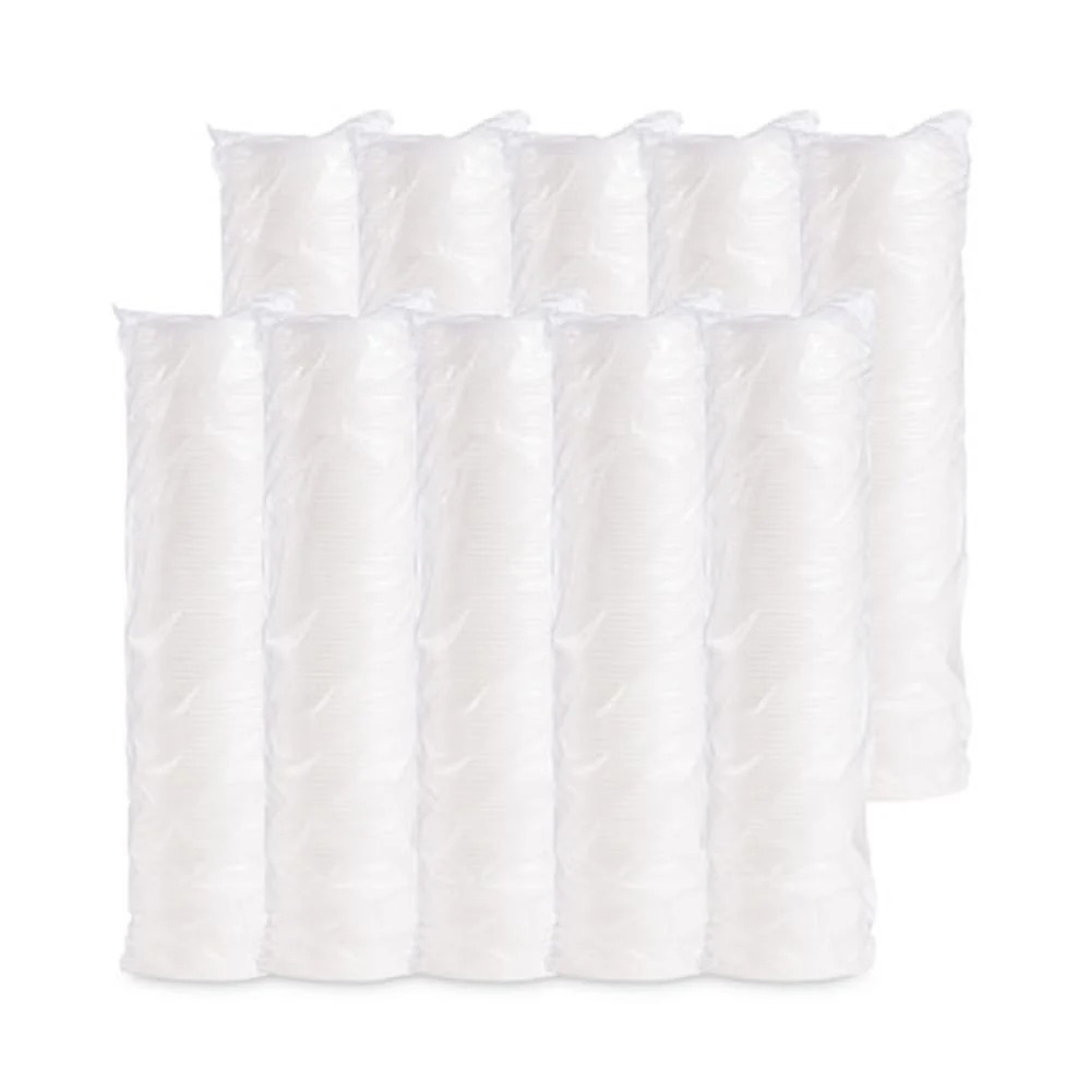 Dart 6JL Vented Plastic Lids for 3.5 oz to 6 oz. Foam Containers - White (1000/Carton)