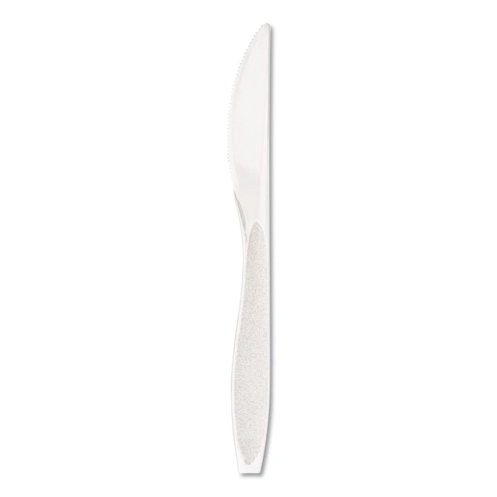 SOLO Impress Heavyweight Full-Length Polystyrene Knives - White (1000/Carton)