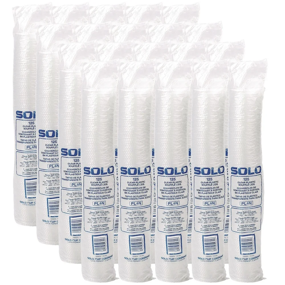 Dart 3.25 - 9 oz. Portion/Souffle Cup Lids - Clear (2500/Carton)