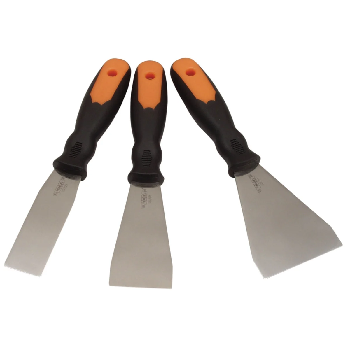Durston Manufacturing Co SS7100 Flexible Stainless Steel Putty Knife Set - 3 Pie
