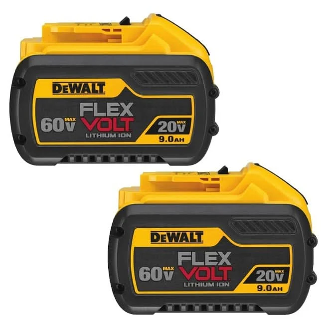 DeWalt 20V/60V MAX FlexVolt 9.0Ah Batteries, 2-Pack