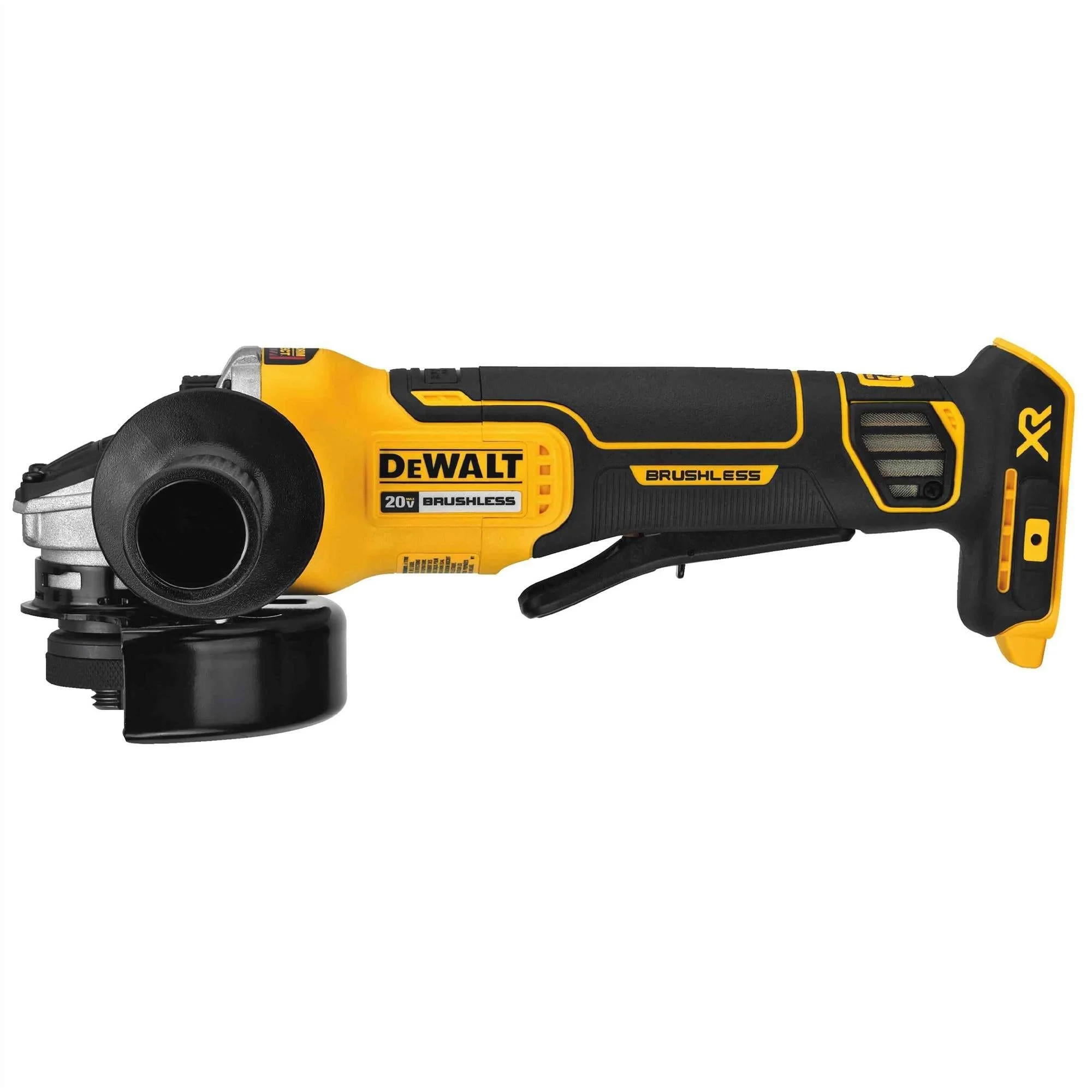 DeWalt 4.5" 20V Max XR Brushless Paddle Switch Small Angle Grinder With Kickback Brake