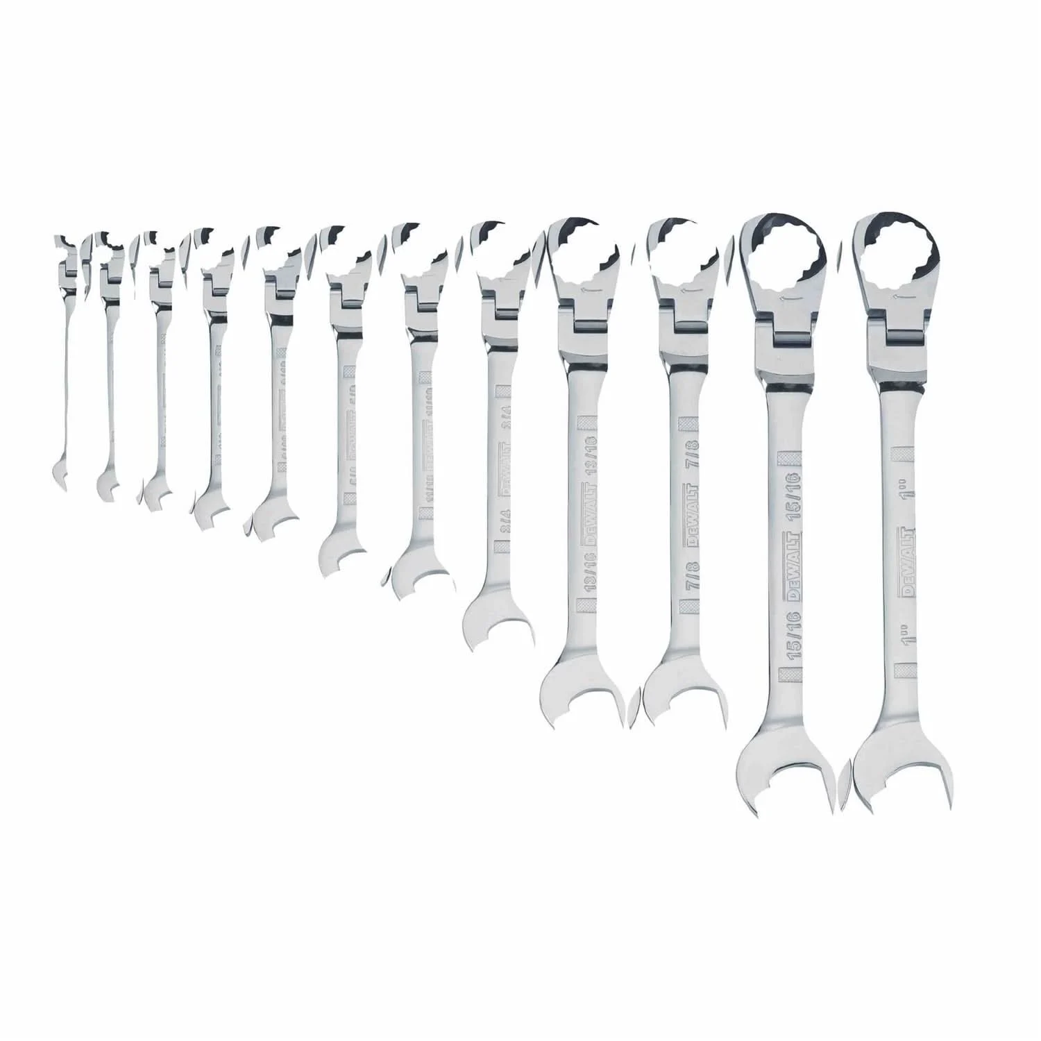 Dewalt DWMT19231 12 Piece Flex Head Ratcheting Wrench Set