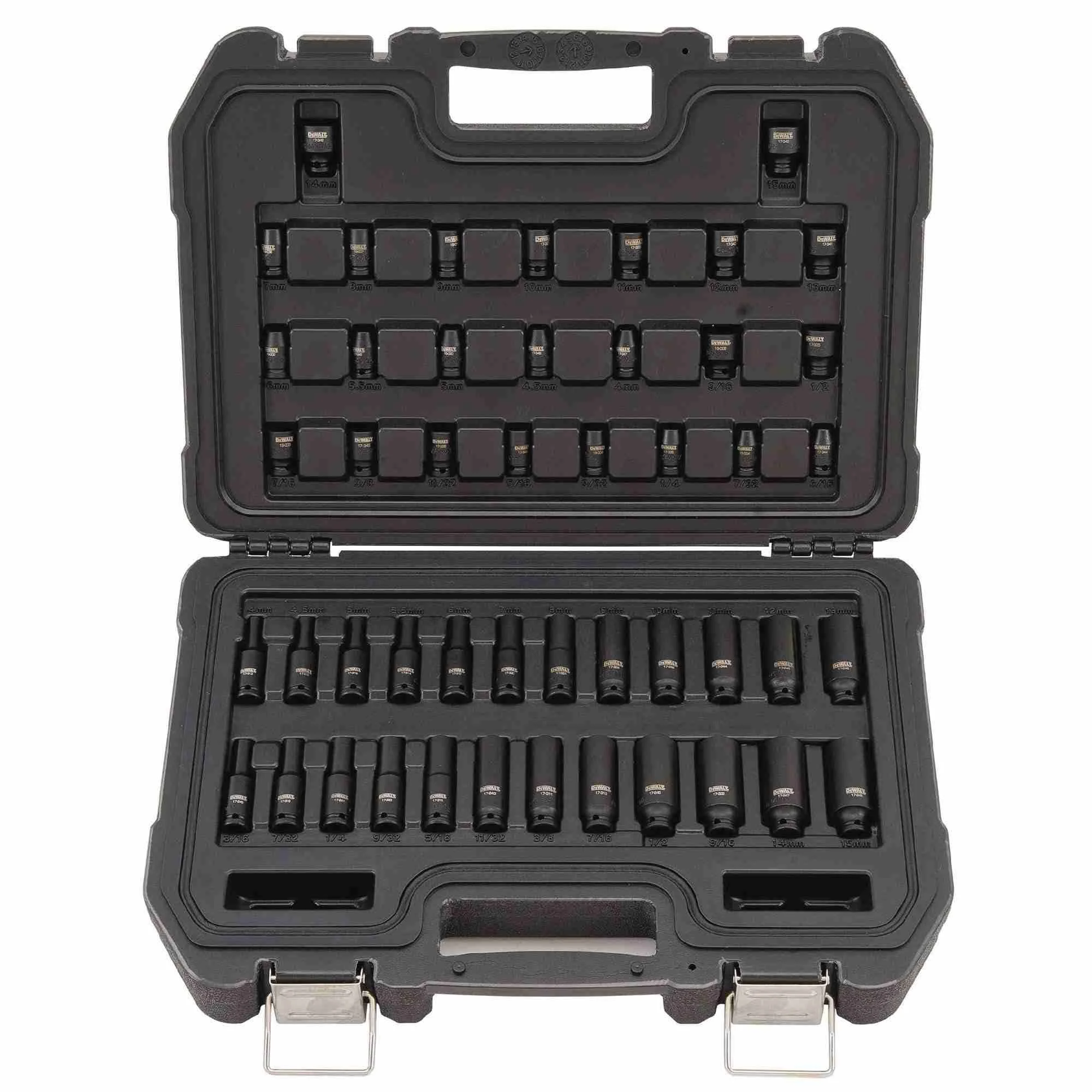 Dewalt DWMT19251 48 Piece 1/4-in Drive Combination Impact Socket Set 6 PT