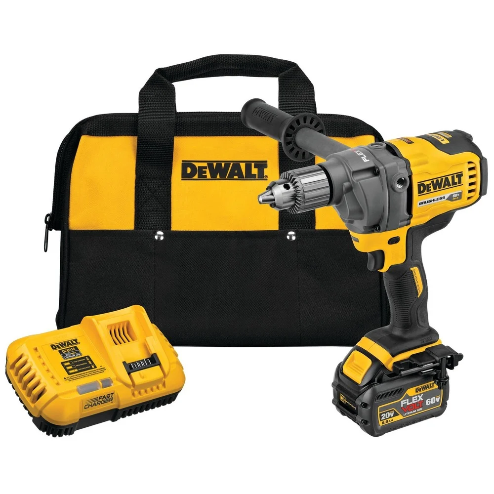 Dewalt 60V MAX FLEXVOLT Lithium-Ion 1/2 in. Cordless Mixer Drill Kit (6 Ah)