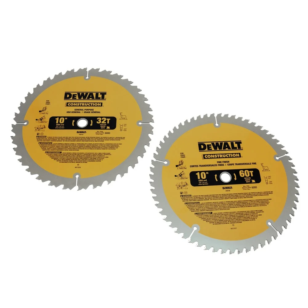 Dewalt DW3106P5 Series 20 2-Piece 10 in. Circular Saw Blade Combo Pack