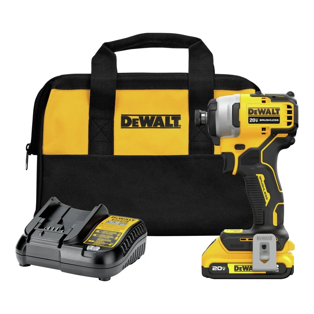 Factory Reconditioned Dewalt 20V MAX ATOMIC Lithium-Ion Brushless 1/4 in. Cordless Impact Driver Kit (2 Ah)