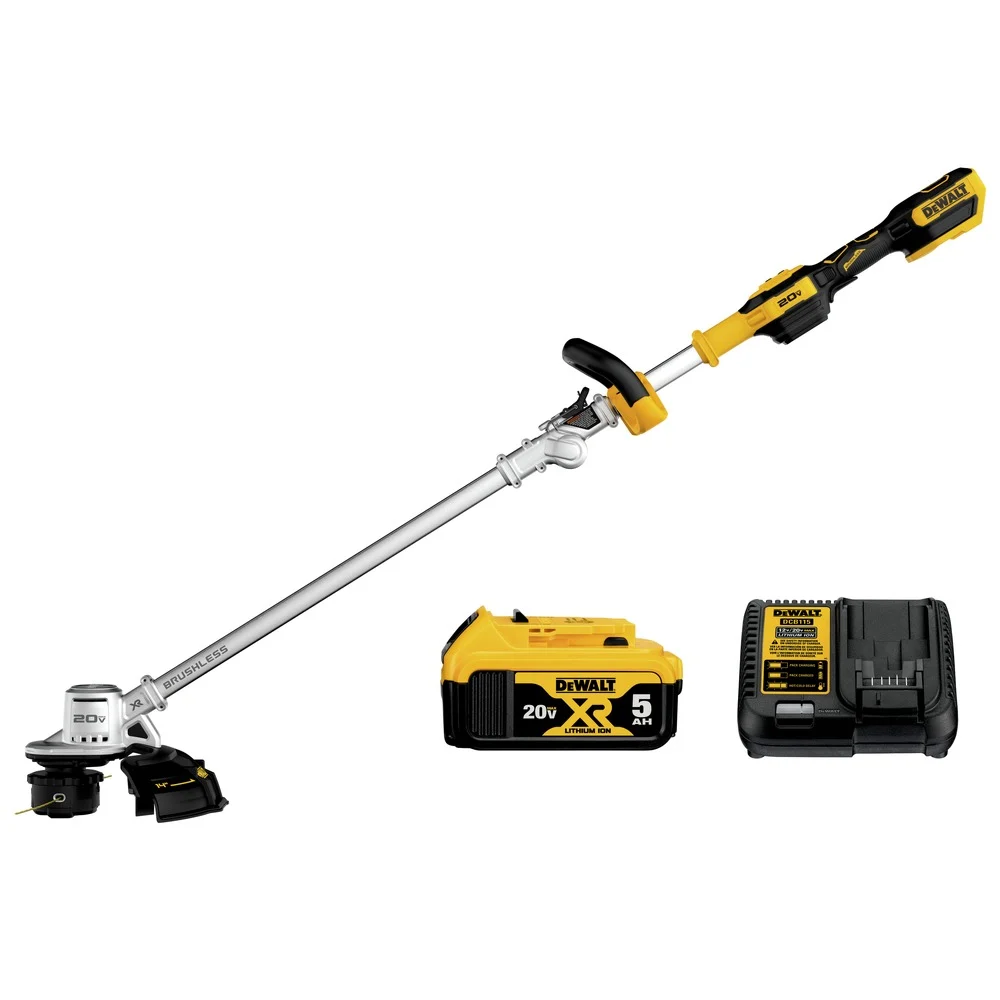 Factory Reconditioned Dewalt 20V MAX Lithium-Ion Cordless 14 in. Folding String Trimmer Kit (5 Ah)