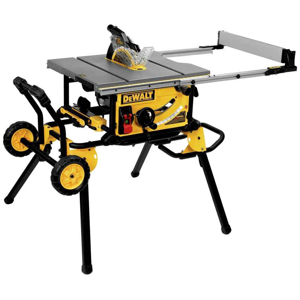 Factory Reconditioned Dewalt 15 Amp 10 in. Corded Jobsite Table Saw and Rolling Stand