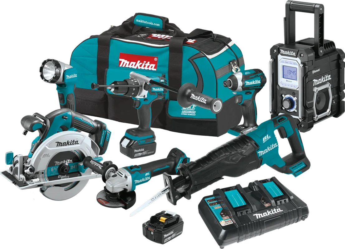 18V LXT? Lithium-Ion Brushless Cordless 7-Pc. Combo Kit (5.0Ah), Brushless motor, XT705PT
