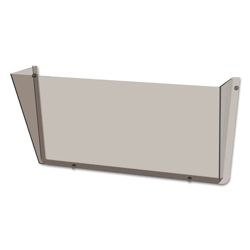 Deflecto Unbreakable DocuPocket 14.5 in. x 3 in. x 6.5 in. Letter Size Wall File - Smoke