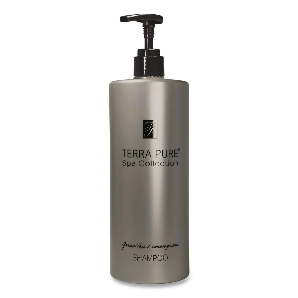 Diversified Hospitality Solutions Terra Pure 16.32 oz. Bottle Shampoo Air Pump - Green Tea and Lemongrass Scent