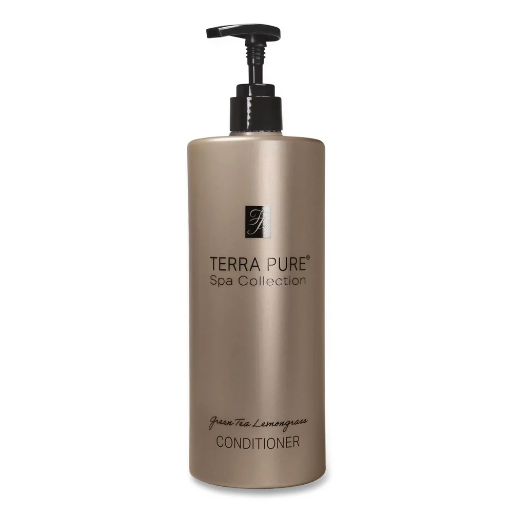 Diversified Hospitality Solutions Terra Pure 16.23 oz. Bottle Conditioner Air Pump - Green Tea and Lemongrass Scent