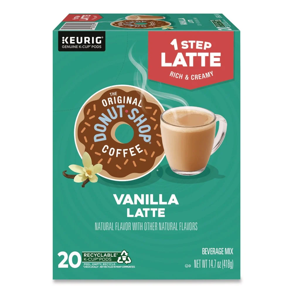 The Original Donut Shop One Step Latte K-Cup - Vanilla (20/Box)