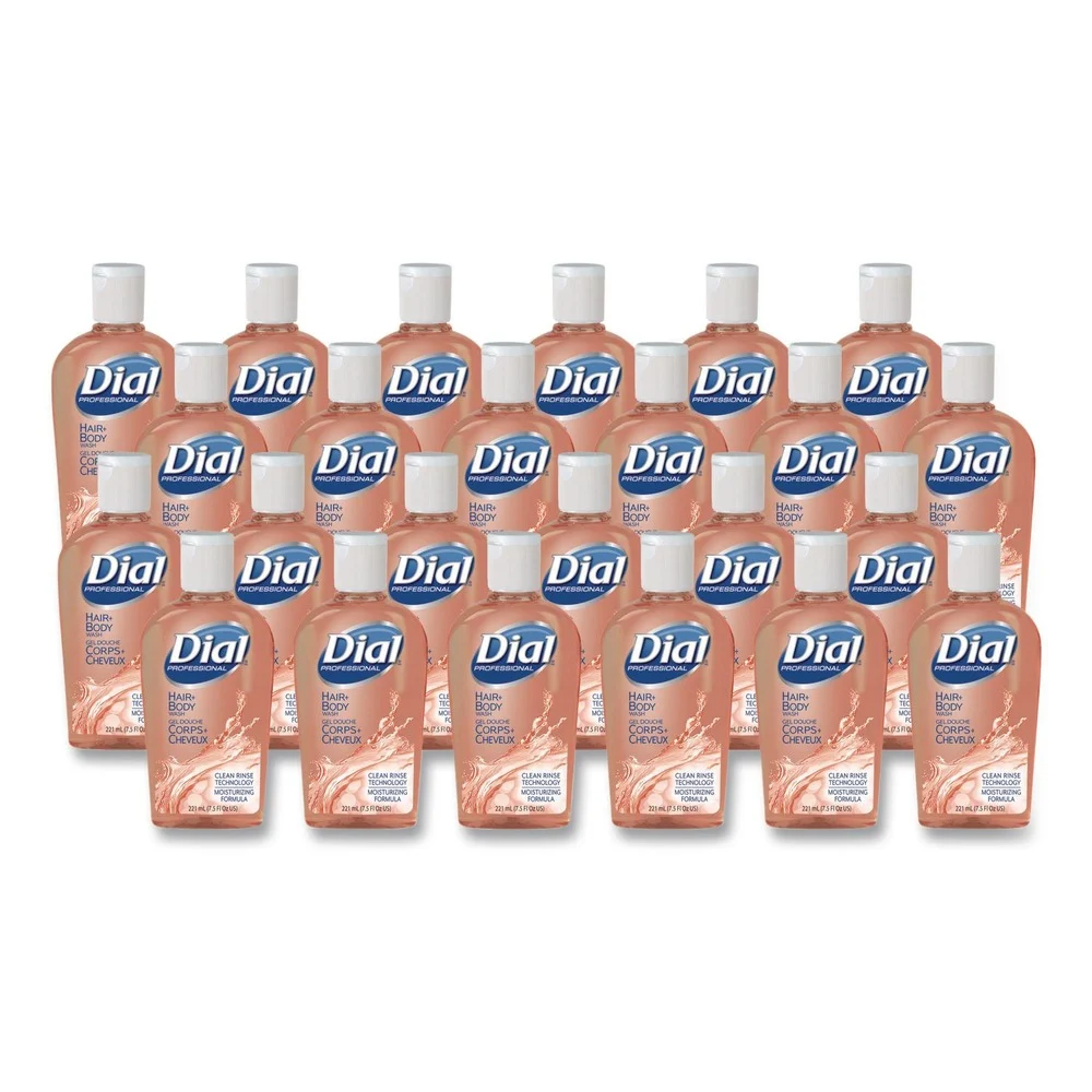 Dial Professional 7.5 oz. Hair and Body Wash - Neutral Scent (24/Carton)