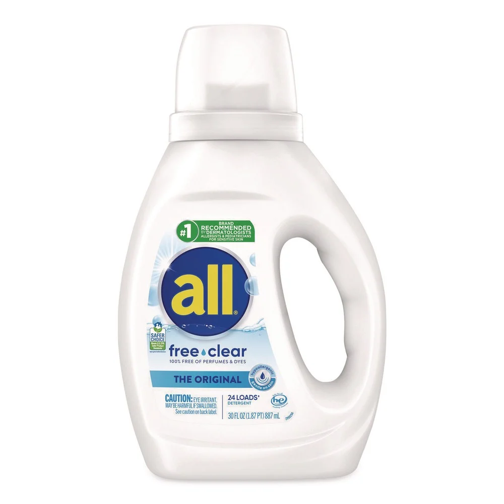 Dial 30 oz Free Clear HE Laundry Detergent - Unscented (6/Carton)