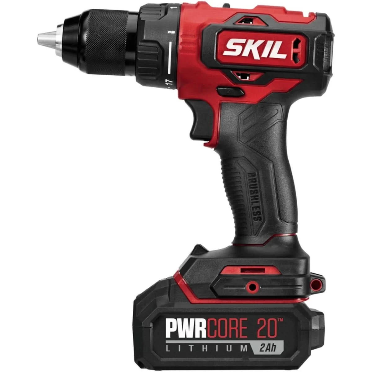 SKIL DL529302 PWR CORE 20 Brushless 20V 1/2 In. Drill Driver Kit with Auto PWR JUMP Charger
