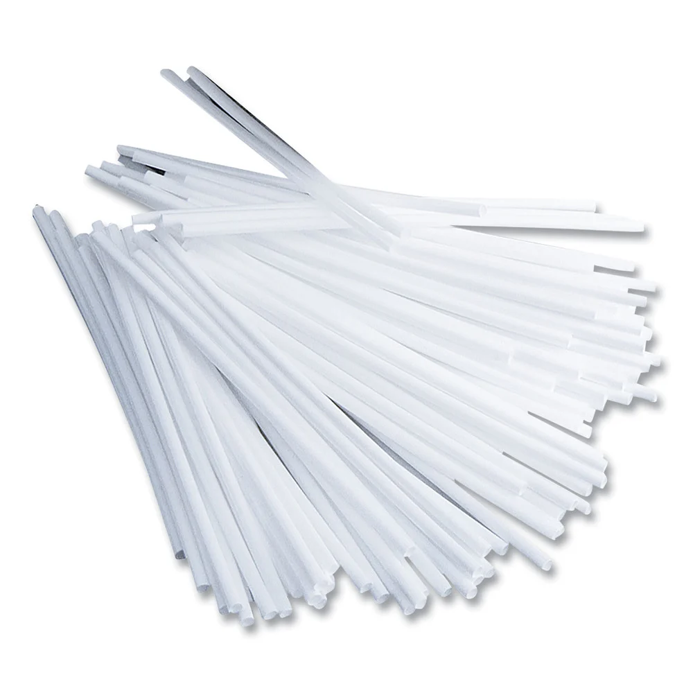 Office Snax STR5 5 in. Plastic Stir Sticks - White (1000/Box)