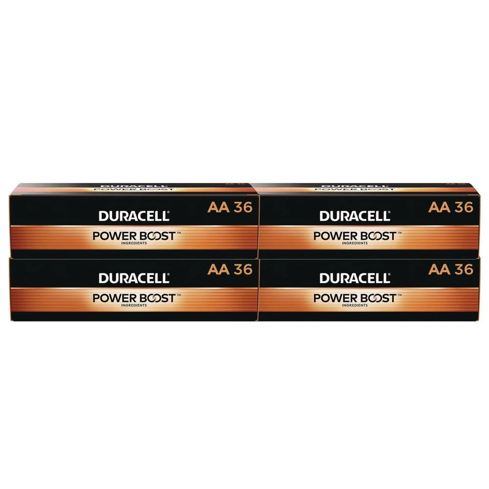 Duracell Power Boost CopperTop Alkaline AA Batteries (144/Carton)