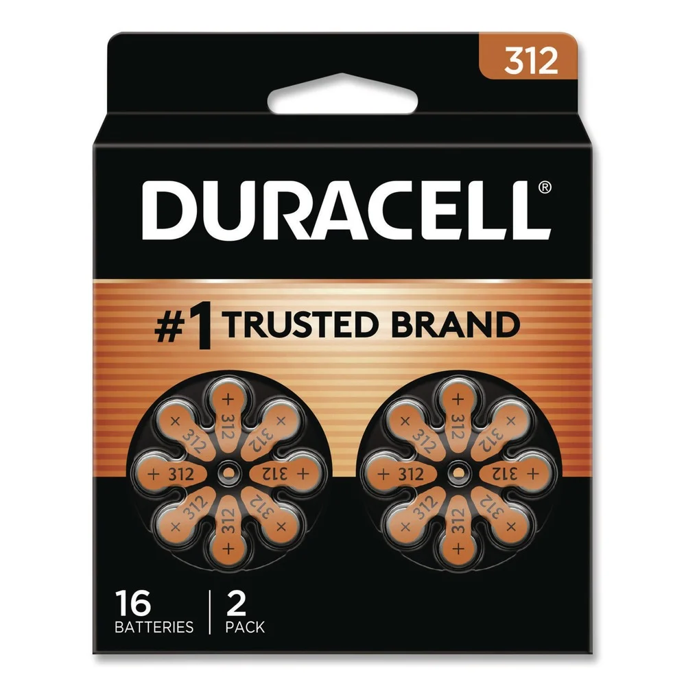 Duracell No. 312 Hearing Aid Battery (16/Pack)