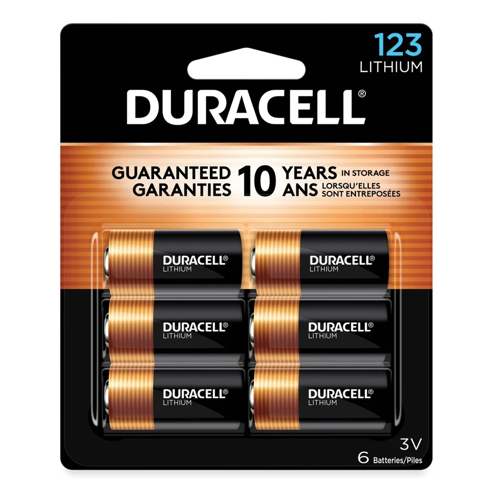 Duracell 3V Specialty High-Power 123 Lithium Batteries (6/Pack)