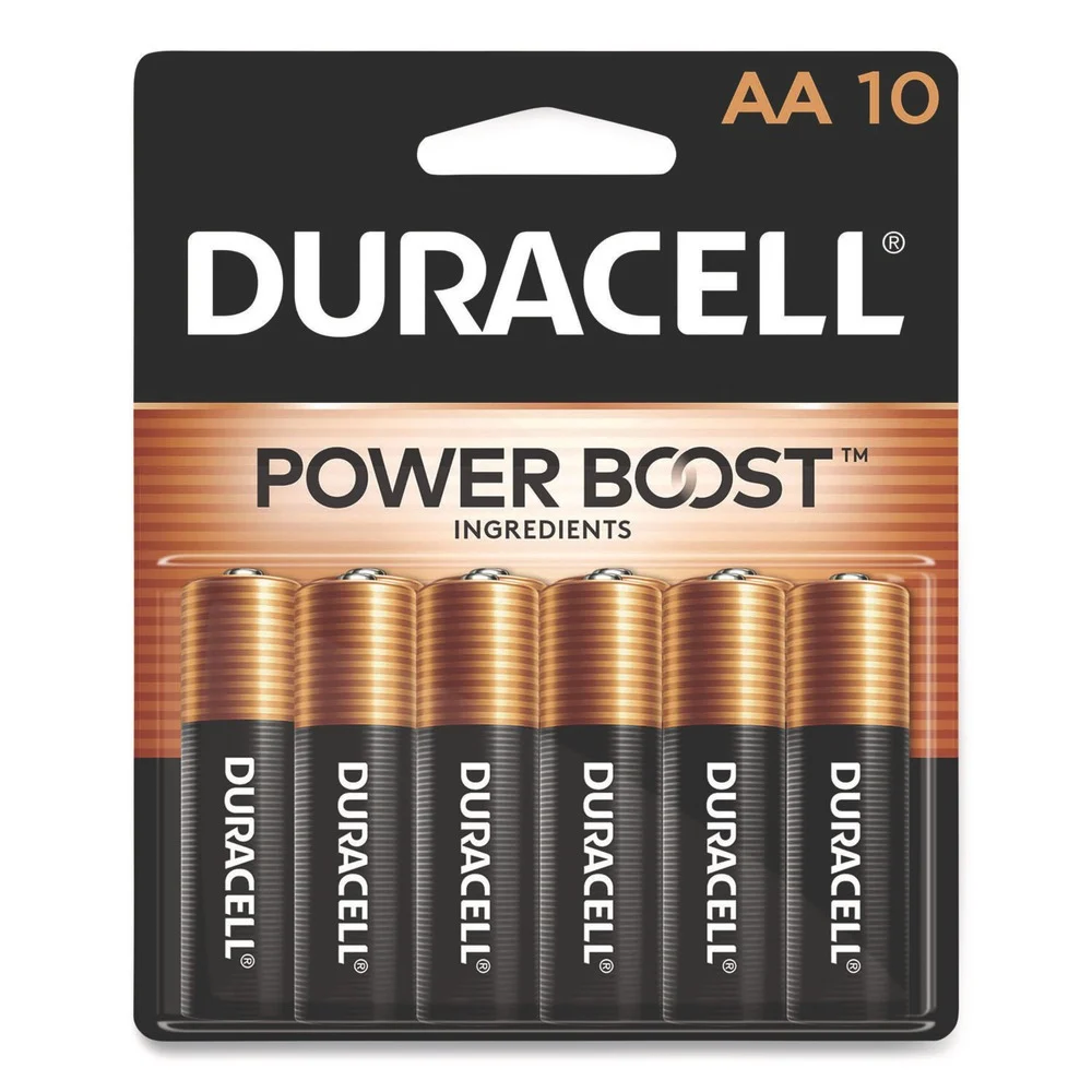 Duracell Power Boost CopperTop Alkaline AA Batteries (10/Pack)