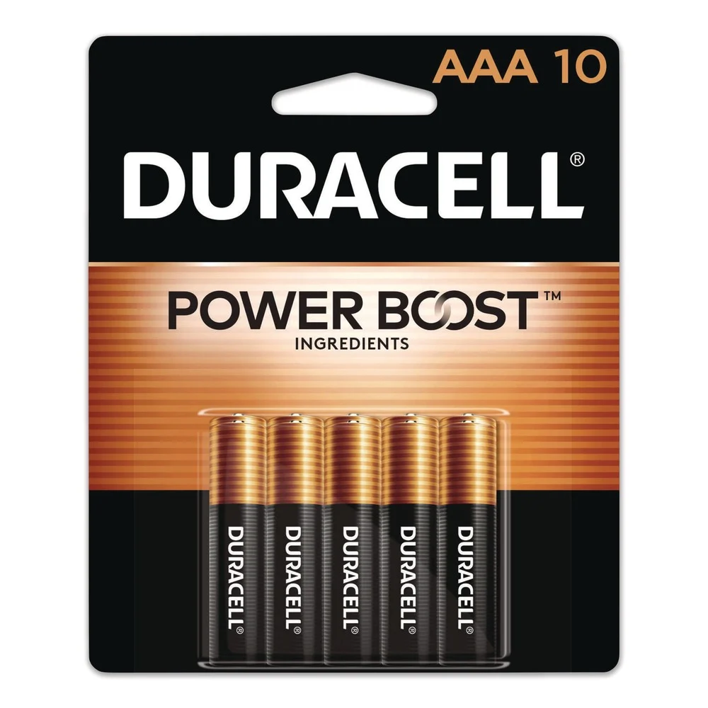 Duracell Power Boost CopperTop Alkaline AAA Batteries (10/Pack)