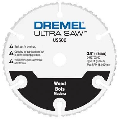 Dremel US500-01 Dremel Ultra-Saw US500 4-in. Premium Carbide Wood & Plastic Cutting Wheel
