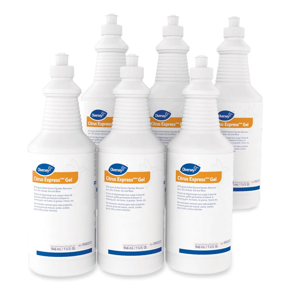 Diversey Care 32 oz. Squeeze Bottle Citrus Express Gel Spotter - Citrus Scent (6/Carton)