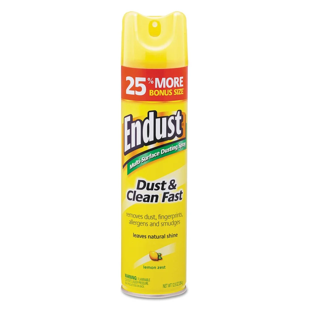 Diversey Care 12.5 oz. Aerosol Spray Endust Multi-Surface Dusting and Cleaning Spray - Lemon Zest