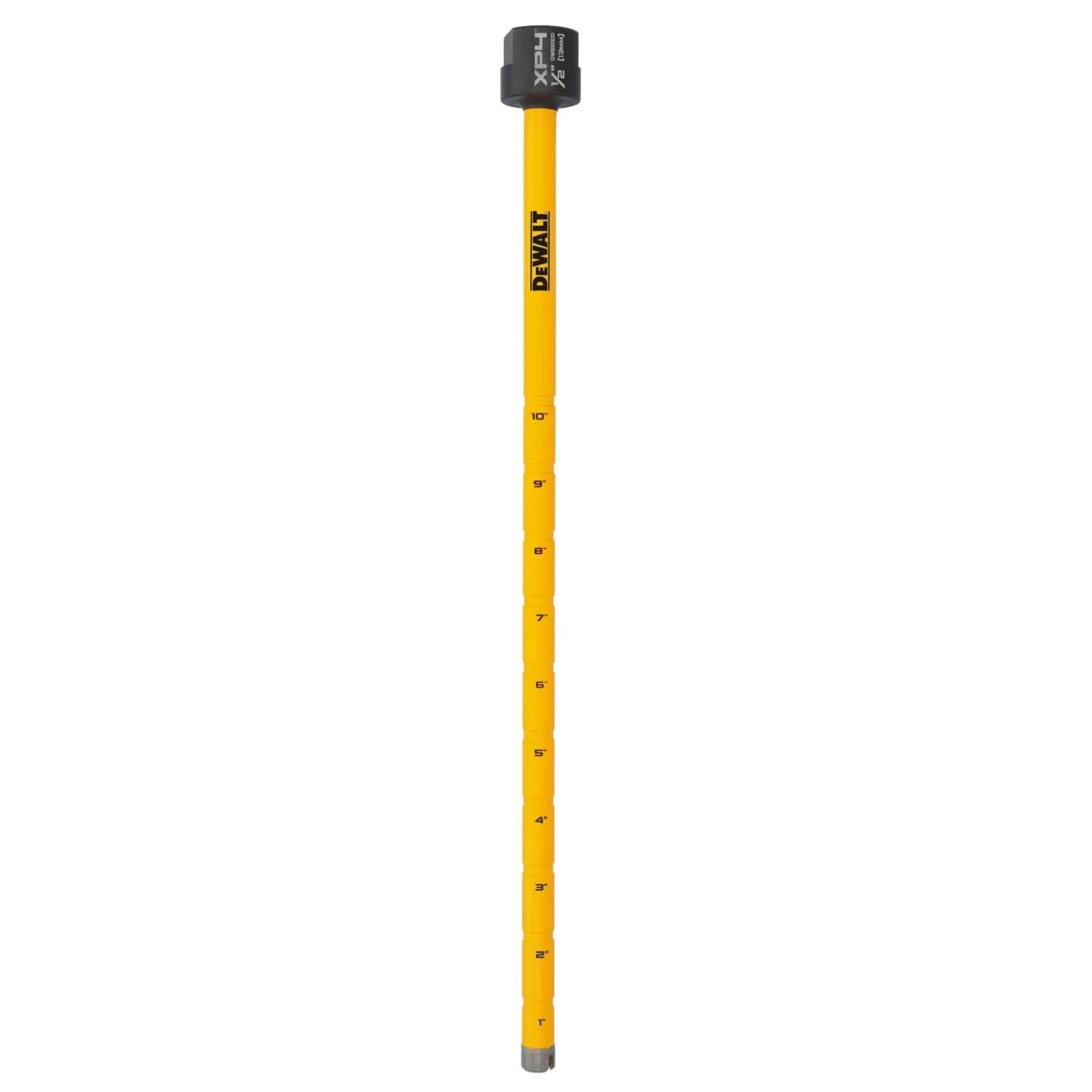 DeWalt DW55000 Diamond Core Drilling Bit, Crown Segment, 1/2 in. (Dia) x 14 in. (L), 5/8 in.-11 Thread