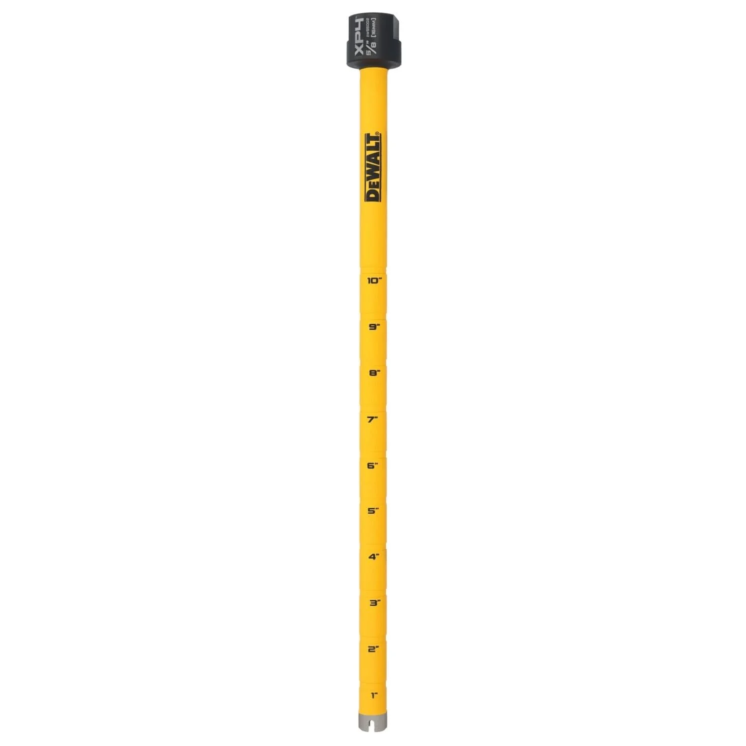 DeWalt DW55002 Diamond Core Drilling Bit, Crown Segment, 5/8 in. (Dia) x 14 in. (L), 5/8 in.-11 Thread