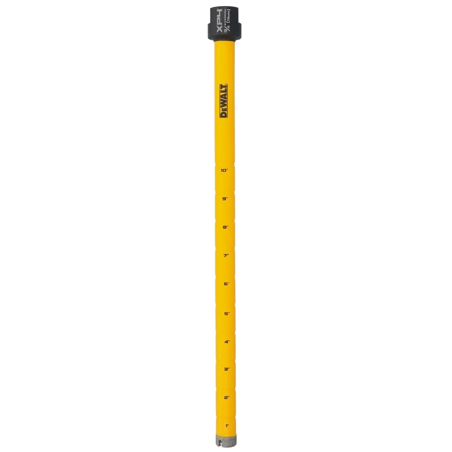 DeWalt DW55004 Diamond Core Drilling Bit, Crown Segment, 3/4 in. (Dia) x 14 in. (L), 5/8 in.-11 Thread