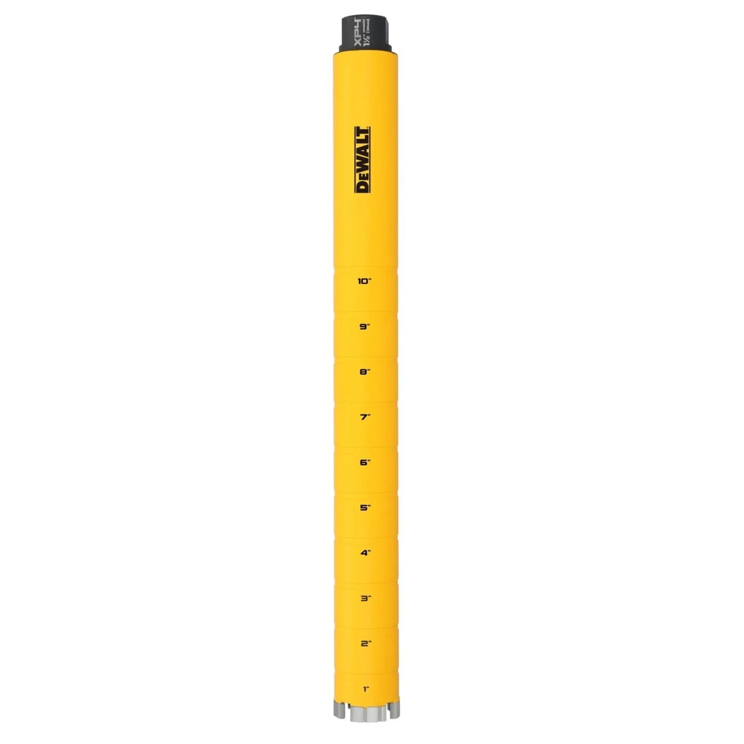 DeWalt DW55010 Diamond Core Drilling Bit, Turbo Segment, 1-1/2 in. (Dia) x 14 in. (L), 5/8 in.-11 Thread