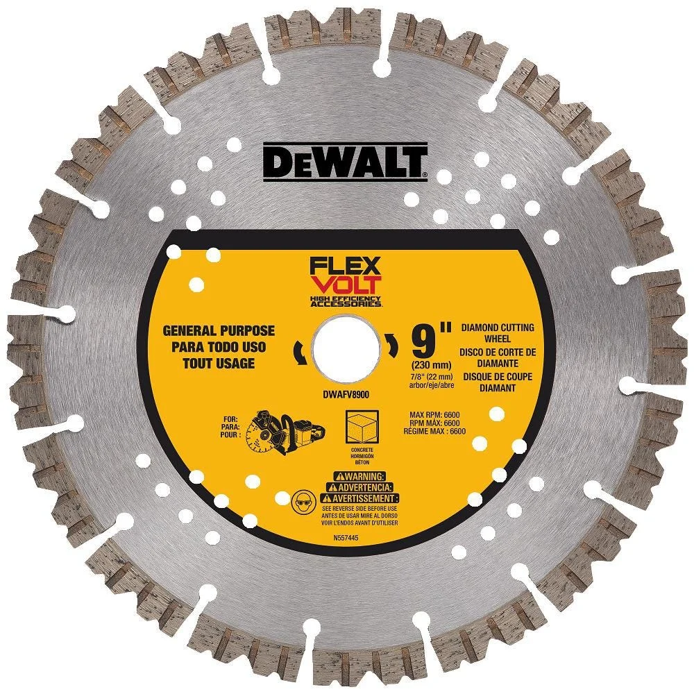 DeWalt 9-Inch FLEXVOLT Diamond Cutting Wheel