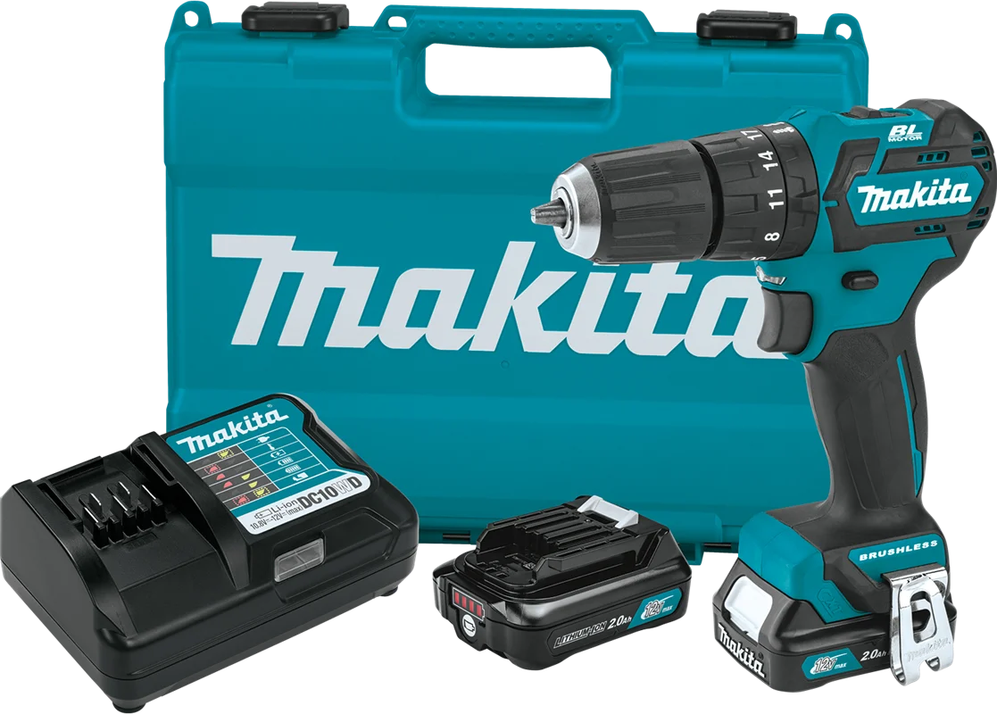 12V max CXT? Lithium-Ion Brushless Cordless 3/8" Hammer Driver-Drill Kit (2.0Ah), Ergonomically designed, PH05R1
