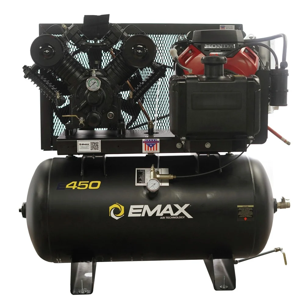 EMAX Honda Engine 18 HP 60 Gallon Oil-Lube Stationary Air Compressor