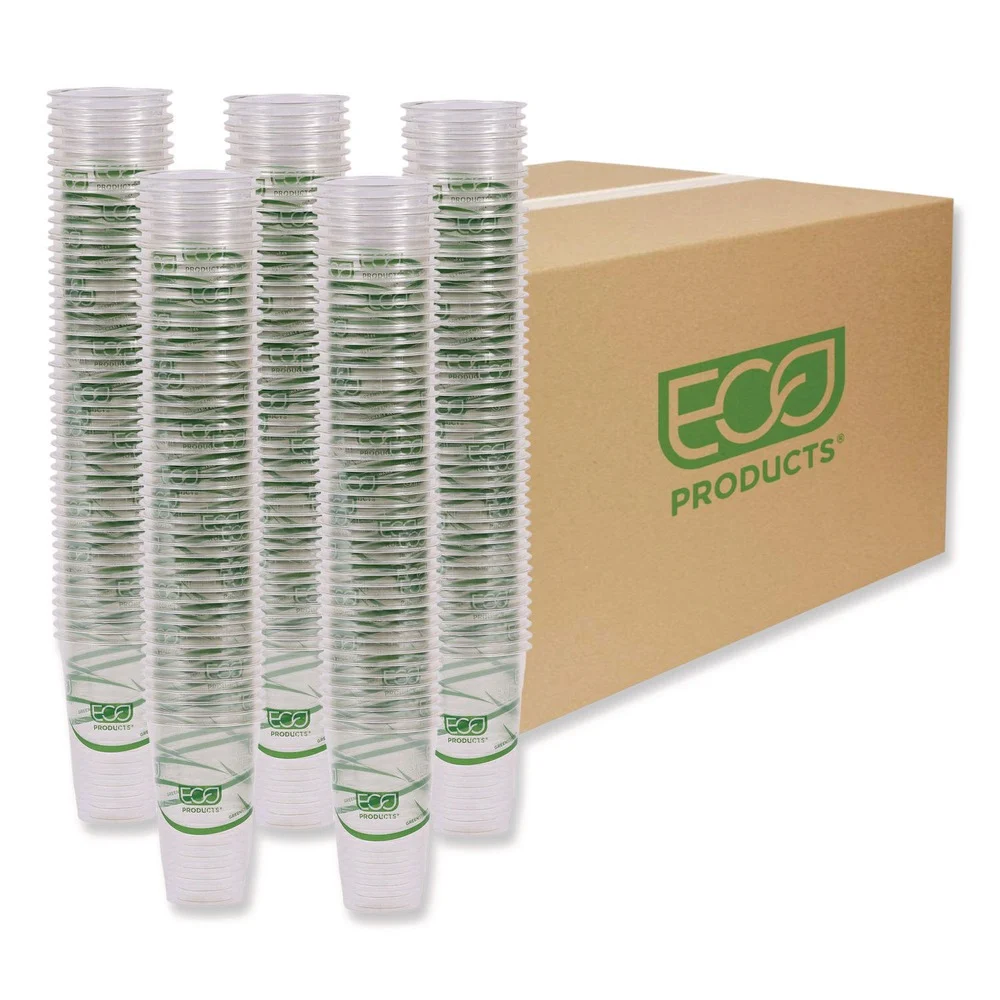 Eco-Products EP-CC20-GS GreenStripe 20 oz. Renewable and Compostable Cold Cups - Clear (1000/Carton)