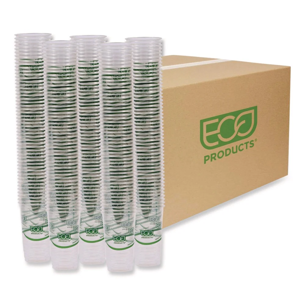 Eco-Products Greenstripe 24 oz. Renewable and Compostable Cold Cups (1000/Carton)