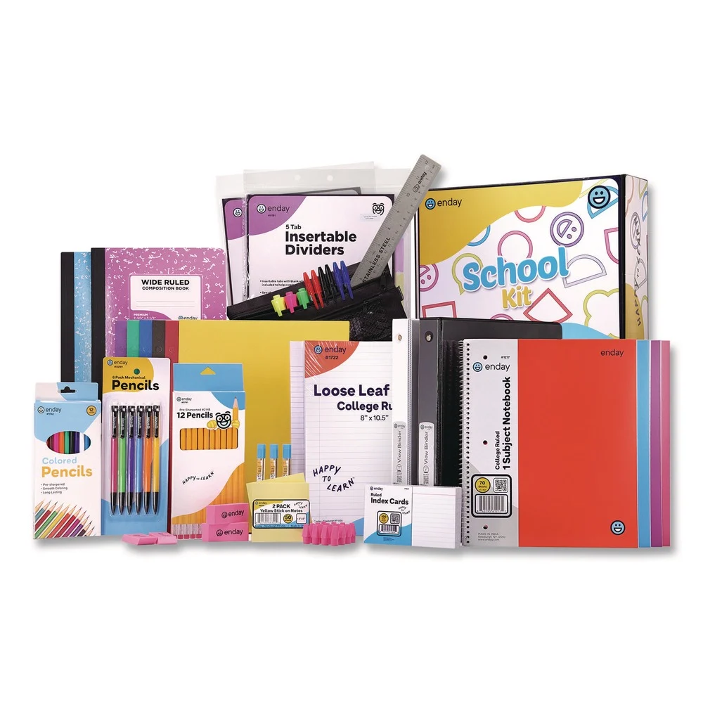 enday Back to School Supplies Kit for High School/College (1-Kit)